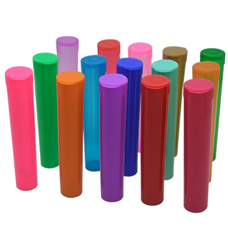 116mm CR King Size Opaque Green Plastic Pre-Roll Joint Tubes