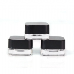 SQUARE PREMIUM GLASS CONCENTRATE JARS WITH CHILD RESISTANT LID