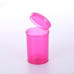 TRANSPARENT PINK POP TOP BOTTLES