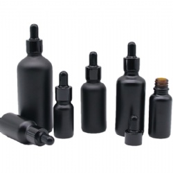 BLACK TINCTURE DROPPER BOTTLES