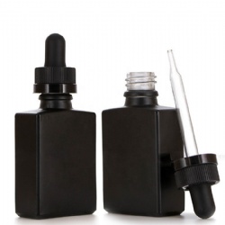 RECTANGULAR BLACK TINCTURE DROPPER BOTTLES